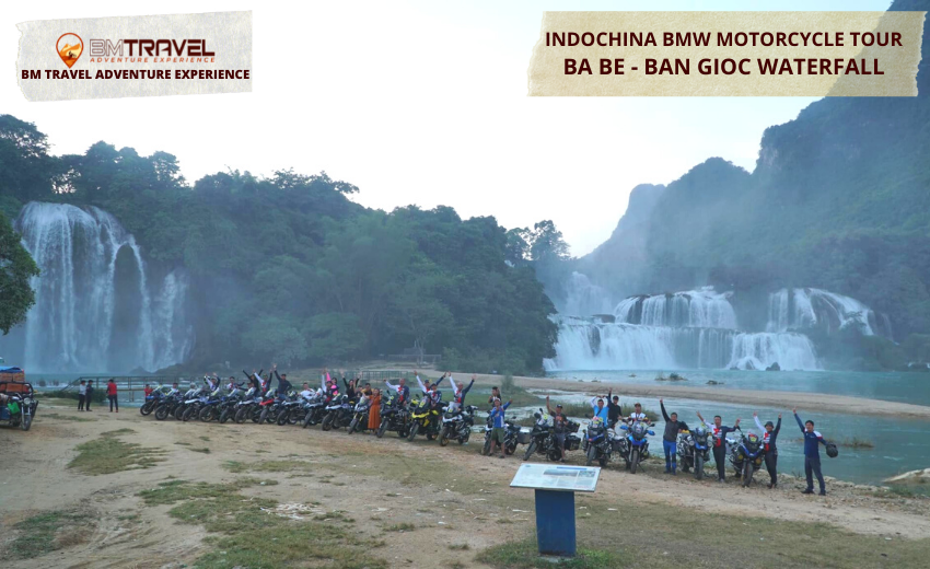 Luxury Indochina BMW GS 1200 Motorcycle Tour Ba Be to Thac Ban Gioc Waterfall