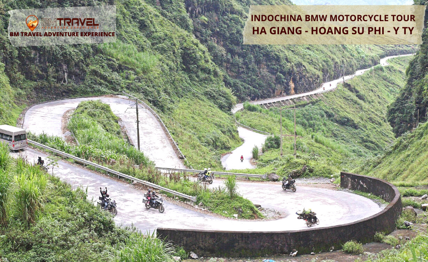 Luxusy Indochina BMW GS 1200 Motorcycle Tour Ha Giang Hoang Su Phi