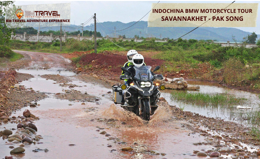 Luxury Indochina BMW GS 1200 Motorcycle Tour Savannkhet Pak Song