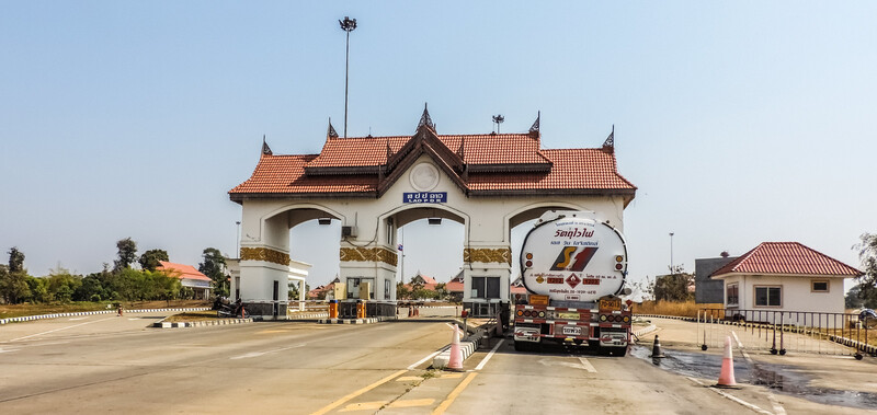 Savannakhet border gate in Thailand