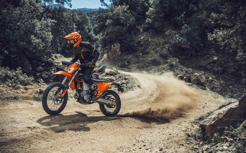 KTM 500 EXC-F adventure bike