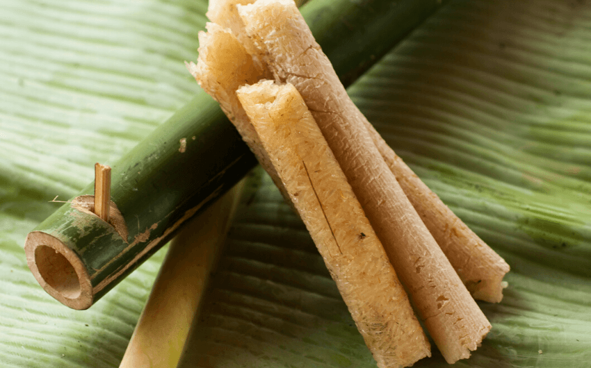 Bamboo-tube rice