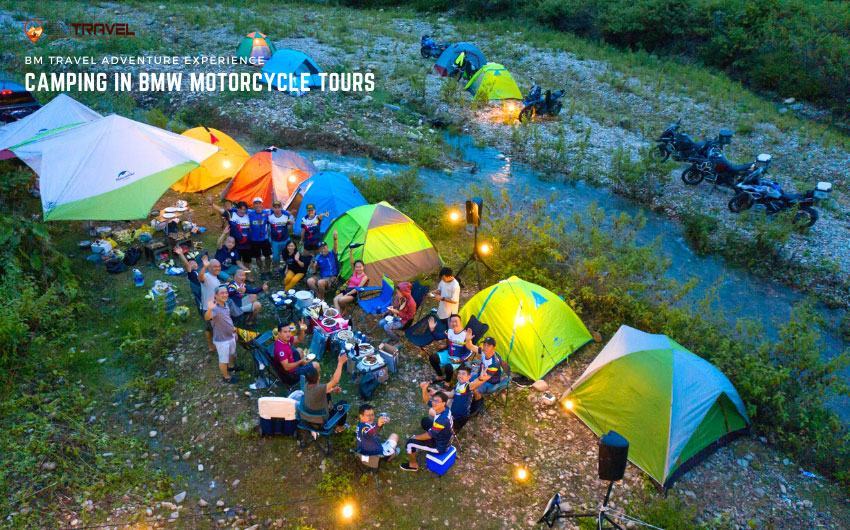 camping on bmw motorcycle tours