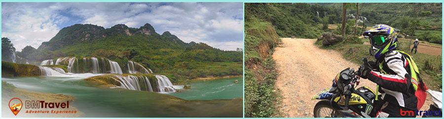 Vietnam Motorcycle Tours via North East trail- 4 days to Ban Gioc waterfall 