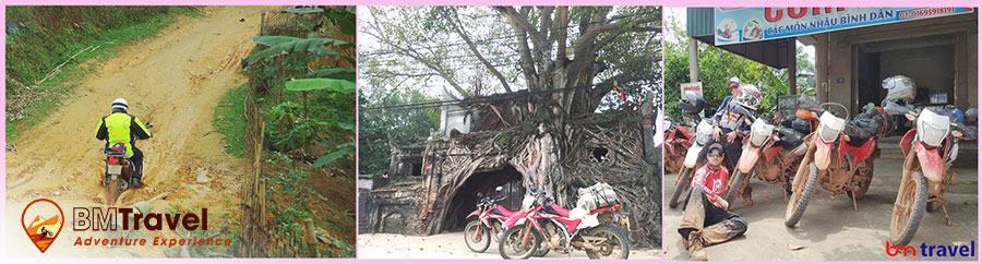 Short Vietnam motorbike tours Ha noi to Ba Be national park - 3 days day 1