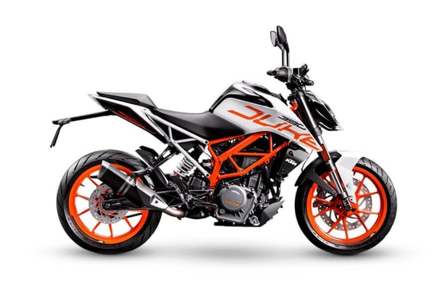 motorcycles under 500cc ktm 390 duke white