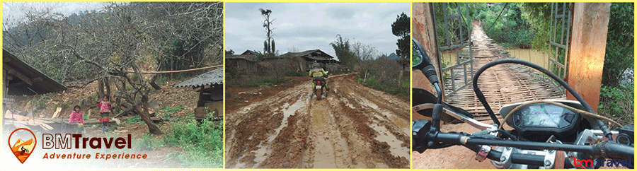 Off road Vietnam Motorbike Tours in northern loop Trail - 8 days to Son La motorcycle Tours