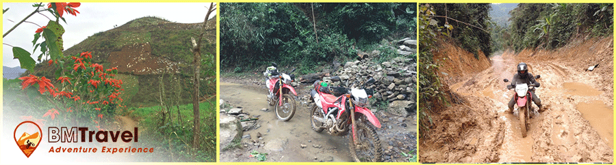 Off road Vietnam Motorbike Tours in northern loop Trail - 8 days to Mu Cang Chai off road motorbike tours